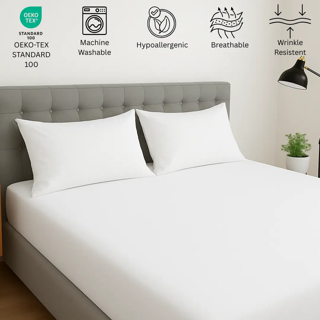 Bedsheet texture close-up